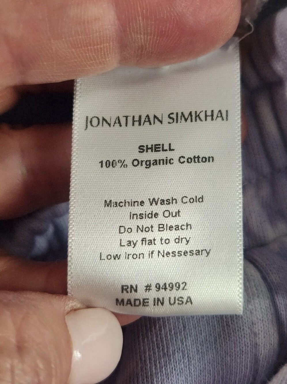 jonathan simkhai Tie Dye Joggers Size Small Blue Cloud organic cotton - Picture 8 of 13